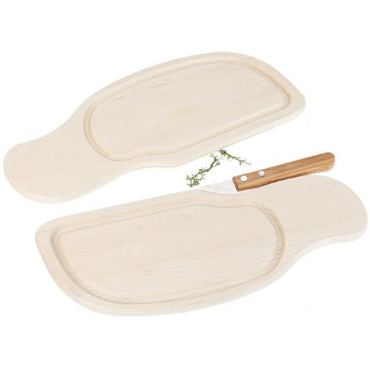 Frühstücksbrett aus Ahornholz - mit Saftrille