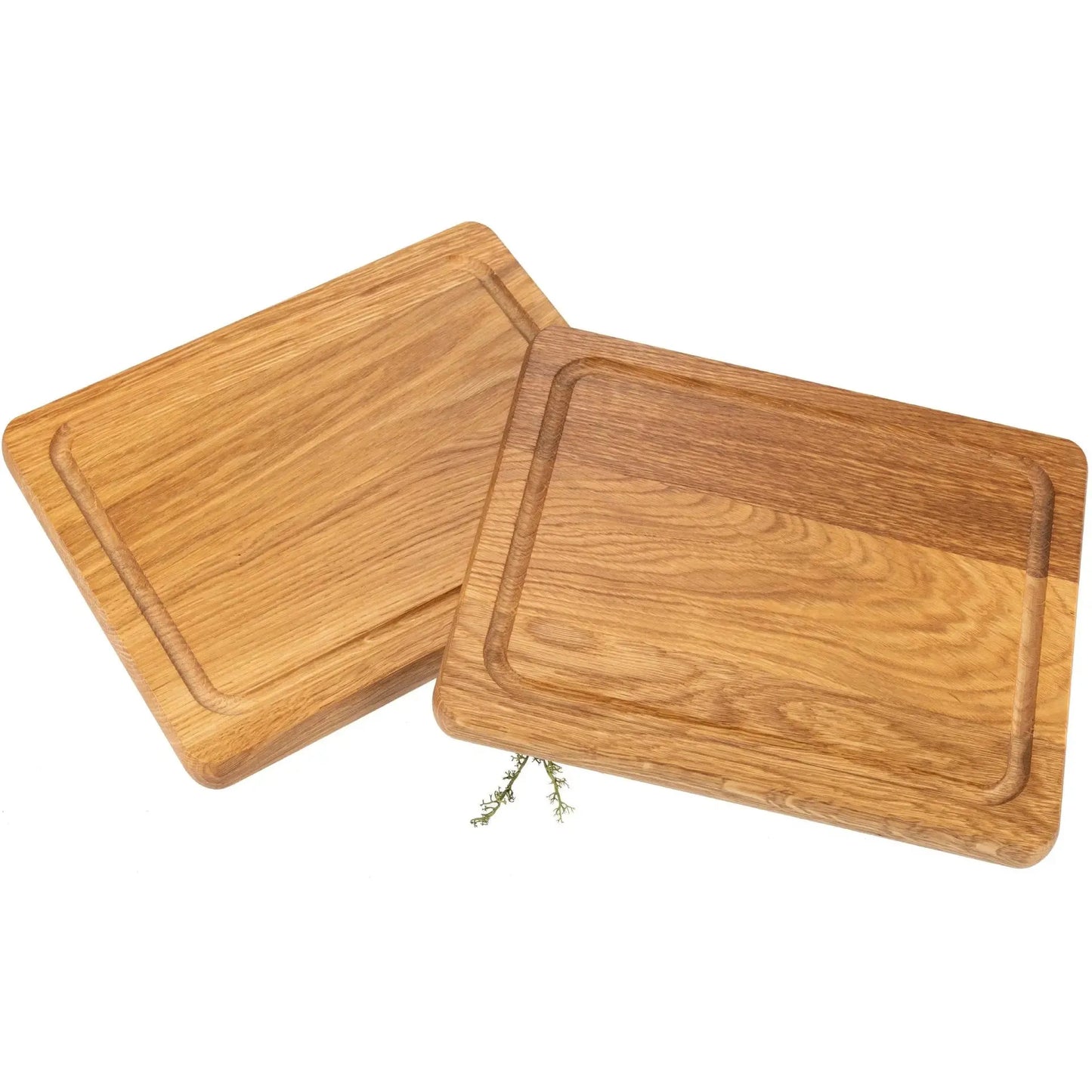 Fleischbrett aus Eiche - mit Saftrille & geölt